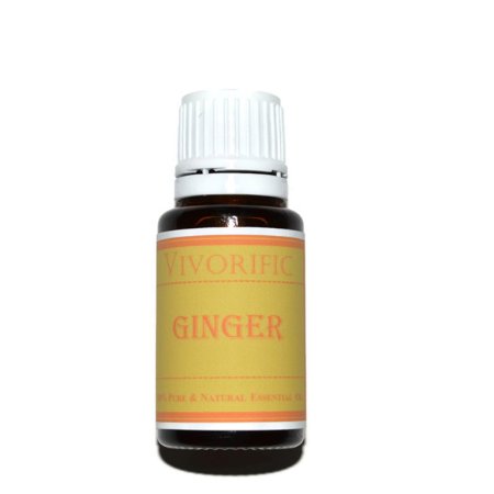 Ginger Essential Oil-therapeutic Grade 100% Pure and Natural (15 ml)-great for Aromatherapy, Relieving Mental Stress, Treating Coughs Supporting Heart Health and More-vegan and Kosher Certified