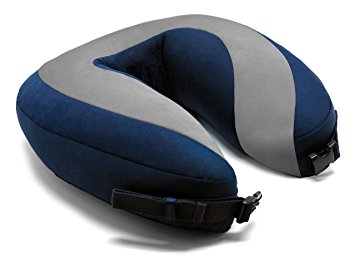 BackJoy SleepSound Grey Pillow for Neck Posture Neck Pain Relief Plane Pillow (In Flight - Grey)