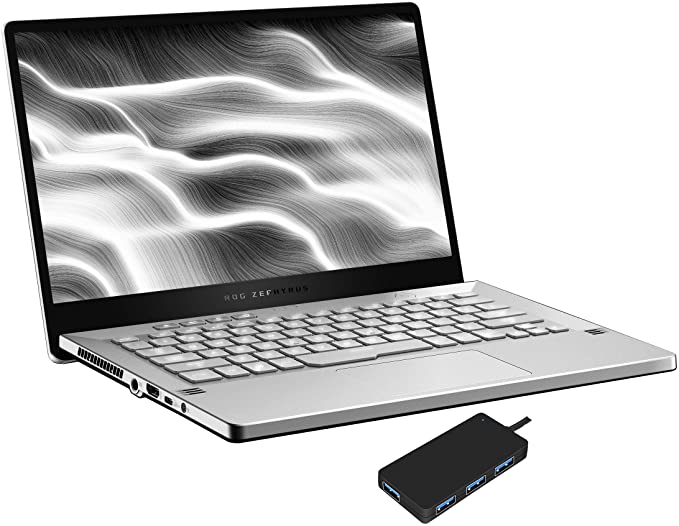 ASUS ROG Zephyrus G14 Gaming Laptop, AMD Ryzen 9 4800HS 8-Core, RTX 2060 Max-Q, 40GB RAM | 1TB PCIe SSD, 14.0" Full HD (1920x1080), Eclipse Gray, Backlit Keyboard, Win 10 Home with USB Hub
