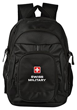 Swiss Military Polyester 25 Ltrs Black Laptop Backpack (LBP58)
