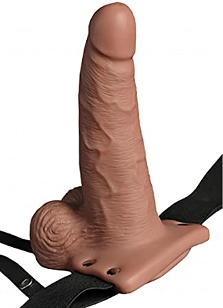 Pipedream Products Fetish Fantasy Series 6" Hollow Rechargeable Strap-on with Remote, Flesh