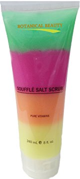 Dead Sea SOUFFLE SALT SCRUB. 8 fl.oz-240ml. Use it on Hands, Feet and Body. For silky, smooth skin with an irresistible aroma. By Botanical Beauty.