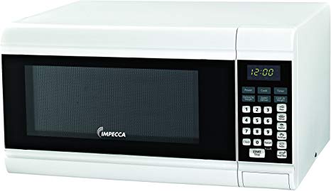 Impecca CM0991W Countertop Microwave Oven 900W Power, White, 0.9 cu. ft.