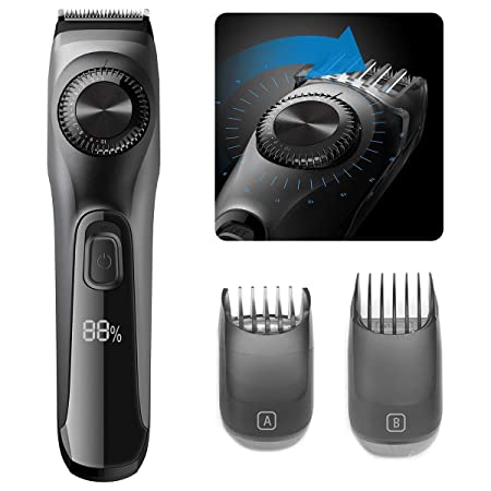 OriHea Beard Trimmer, All-in-one Beard Trimmer for Men with Li-ion Battery, Fast Charge, Long-Lasting Use, 19 Built-in Precise Lengths, USB Charging
