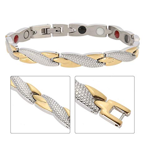 Titanium Magnetic Therapy Bracelet Pain Relief for Arthritis and Carpal Tunnel Women