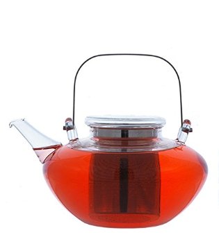 Grosche Tuscany Glass Teapot with Stainless Steel Infuser 1200 ml 40.5 oz