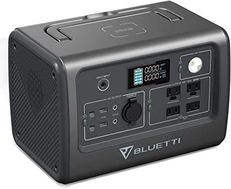 BLUETTI Portable Power Station EB70S 800W (Peak 1400W) Solar Generator 716Wh Backup LiFePo4 Battery Pack with 4 110V AC Outlets, Widely Use for Camping Outdoor RV Power Outage Home Off-grid