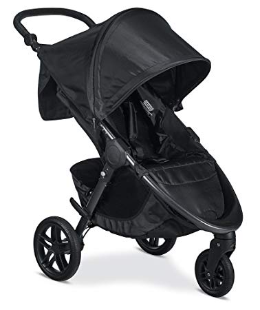 Britax B-Free Stroller - Up to 65 Pounds - Car Seat Compatible - UV 50  Canopy - Adjustable Handlebar - Easy Fold, Cool Flow Ventilating Fabric, Grey