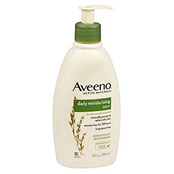 Aveeno Daily Moisturizing Lotion 12 Ounce Pump (354ml) (3 Pack)