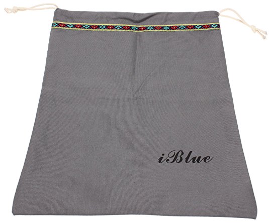 Iblue Cotton Travel Shoe Bag Drawstring Storage Organizer Pouch #i525