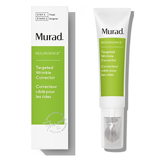 Murad Resurgence Targeted Wrinkle Corrector - Hyaluronic Acid Anti-Aging Wrinkle Cream for Face with Peptides – Deep Wrinkle Filler Smooths & Minimizes, 0.5 Fl Oz