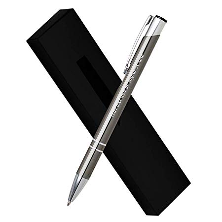 Personalised Engraved Luxury Metal Pen Comes In Gift Box   Black Ink Refill