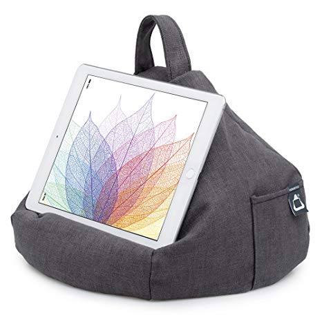 iBeani Bean Bag Cushion Holder/Stand for iPad and Tablet - Slate Grey