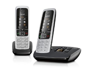 Gigaset C430A Cordless Phone with Answering Machine and Anonymous Call Silencing (Pack of 2)