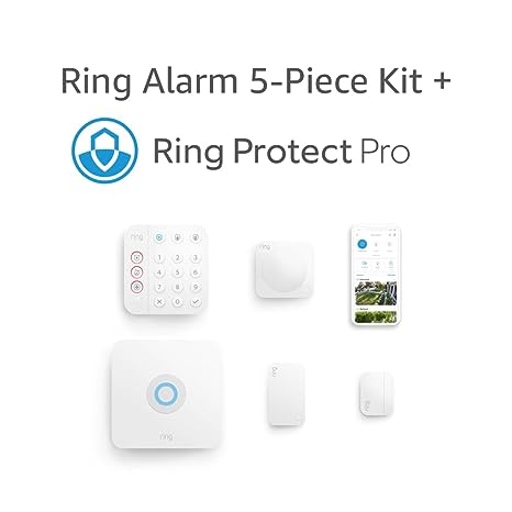 Ring Alarm 5-piece kit (2nd Gen)   Ring Protect Pro Plan with monthly auto-renewal