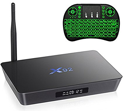 GM X92 Pro 3G/32G Android Smart TV Box Amlogic S912 Octa-Core CPU 3GB RAM 32GB EMMC Flash Android 6.0 4K UHD Dual Band WIFI 2.4/5.8G Bluetooth 4.0 (Free Backlit Air Mouse)