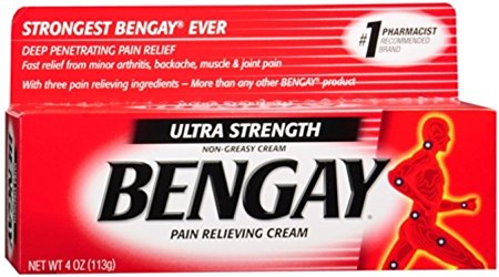 BENGAY Pain Relieving Cream Ultra Strength 4 oz (Pack of 2)