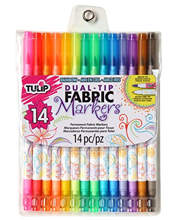 Tulip Dual-Tip Fabric Marker, 14-Pack