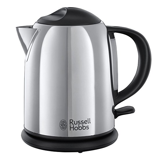 Russell Hobbs 20193 70 Colours Compact Kettle, Safety Lid, 1 Litre, 2,200 Watt silber