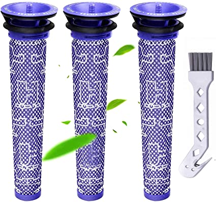 Filter for Dyson, Replaces Filters for Dyson DC58 DC59 DC61 DC62 DC74 V6 V7 V8, Standard Mix Material Filter 3 Packs (A )