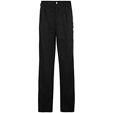 Dunlop Pro Plain Golf Trousers Mens Black 40W R