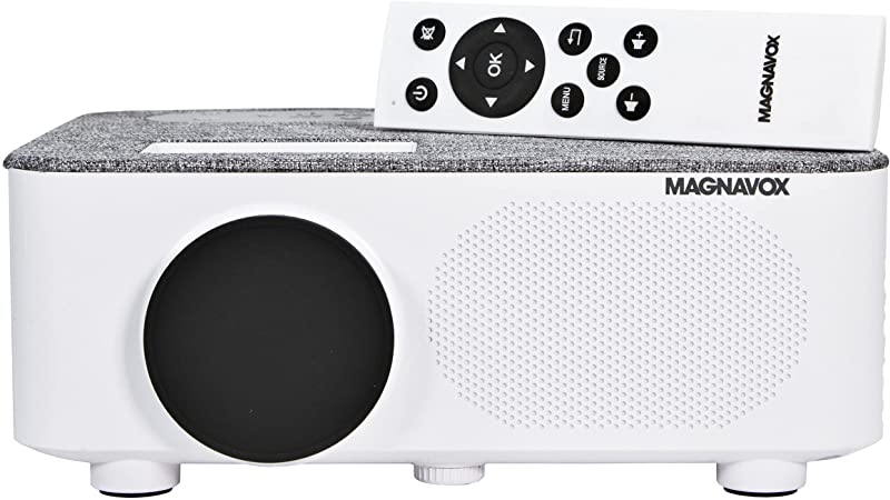 MAGNAVOX MP603 Home Theater Projector with Bluetooth Wireless Technology and Suitcase Speaker | 1080p and 160" Display Supported | Compatible with HDMI, VGA, AV and USB Inputs |