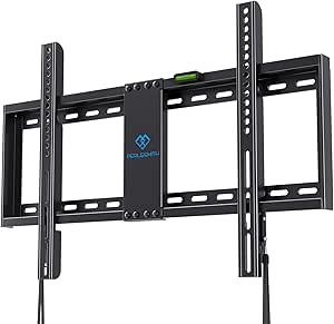 PERLESMITH Fixed TV Wall Mount Bracket for 32-82 Inch LED, LCD, and OLED Flat Screen TVs - Fits 16”- 24” Wood Studs, Fixed TV Mount with VESA 600 x 400mm Holds up to 132 lbs, PSLLK1