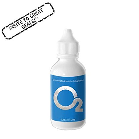 O2 Liquid Oxygen Drops,Stabilized Oxygen Drops,Premium Concentrated Liquid Oxygen Supplement .5 fl. oz. (15ml) Travel-Sample Size! Most Tested and Safest Liquid Oxygen Supplement On The Market!