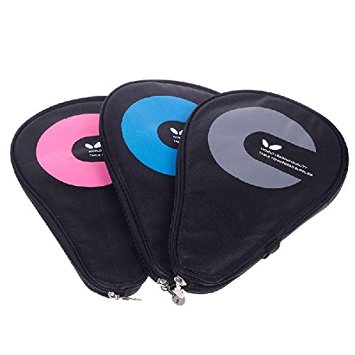 Waterproof Table Tennis Racket Case Bag For 2 Ping Pong Paddle Bat #02