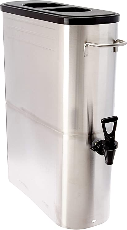 Winco SSBD-5 Stainless Steel Ice Tea Dispenser, 5-Gallon