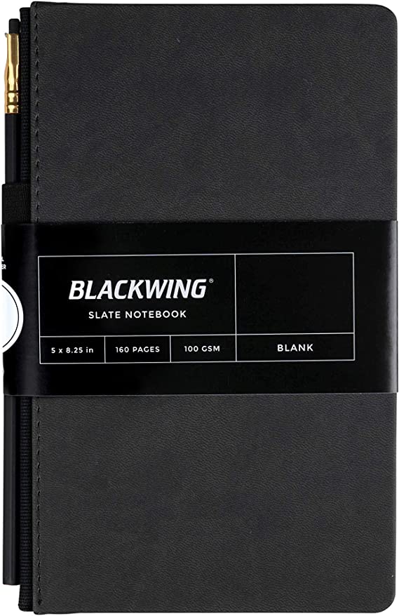 Blackwing Slate Journal, Black Hardcover Notebook (160 Pg.) - Blank