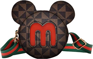 Kids Cute Crossbody Purse Mickey Mouse Shoulder Bag Disney Handbag Little Girl's Cute Purse with Cartoon Mouse Ears