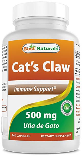 Best Naturals Cat's Claw Capsule, 500 mg, 240 Count
