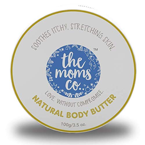 The Moms Co. Natural Body Butter (100 g) for Stretch Marks, Dry Skin and Itchy Skin with Shea and Cocoa Butter