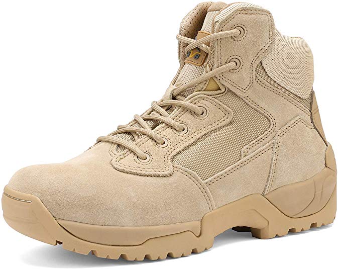 NORTIV 8 Men's Military Tactical Work Boots Hiking Motorcycle Combat Bootie