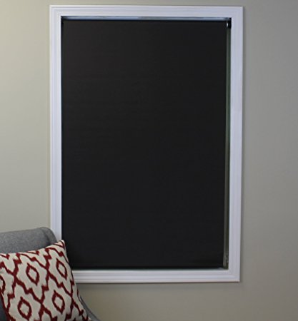Deluxe Blackout Roller Shade, Color: Mocha, Size: 36Wx74H