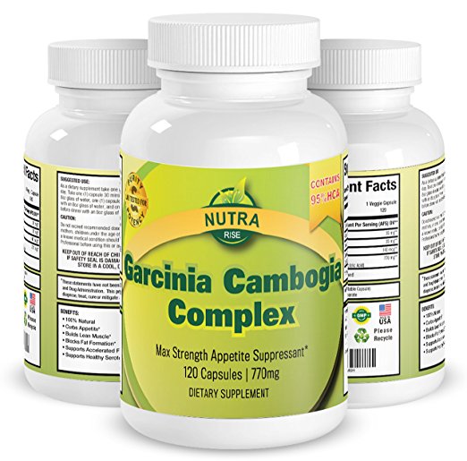 95% HCA Garcinia Cambogia Pure Extract, Highest Potency Supplement on Amazon! Decrease Appetite, Increase Energy & Burn Fat Naturally. A MASSIVE 2100mg 95% HCA with Potassium & Calcium, 120 Capsules