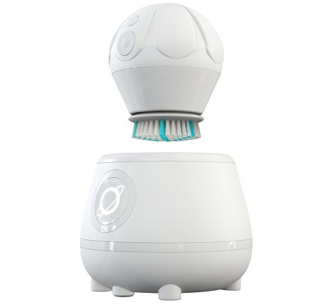 Aura Clean Orbital Cleansing Face Brush & Cleaning System (Super Nova White)