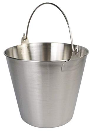 Winco UP-13 Stainless Steel Utility Pail, 13-Quart