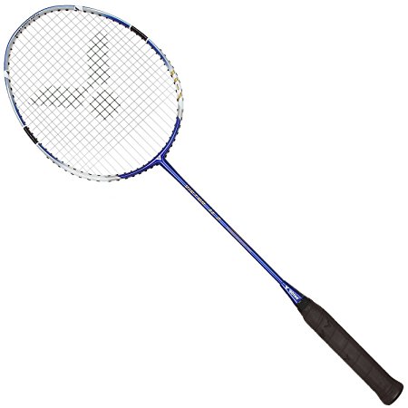 Victor Ti 7 Graphite Badminton Racquet - Blue/White - 88g