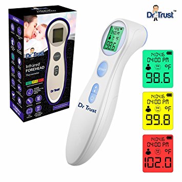 Dr Trust Infrared Advanced Forehead Temporal Artery Thermometer (With 3 Color Fever Guidance Backlight)