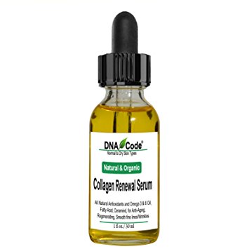 100% Natural Vegan Cell Renewal Face Serum Remove Wrinkles Rebuild Collagen-Jojoba, Olive, Rosehip, Argan , Evening Primrose,Pomegranate Seed Oil Blend