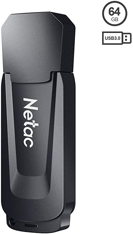Netac 64G USB Sticks, High Speed USB 3.0 Flash Drive, Up to 90/30 MB/s(R/W) Pen Drive, Memory Drive for Data Storage, Zip Drive and jump Drive with LED Light
