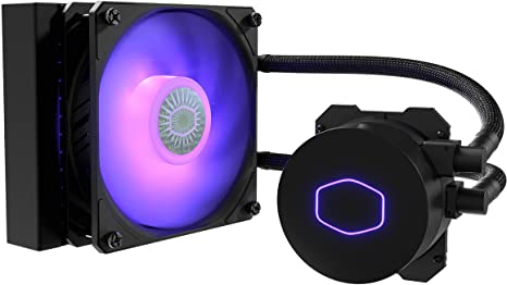 Cooler Master MasterLiquid ML120L V2 RGB CPU Liquid Cooler - Brighter Lighting Effects, 3rd Gen. Pump, Superior Radiator and Advanced 120 mm SickleFlow Fan, Black