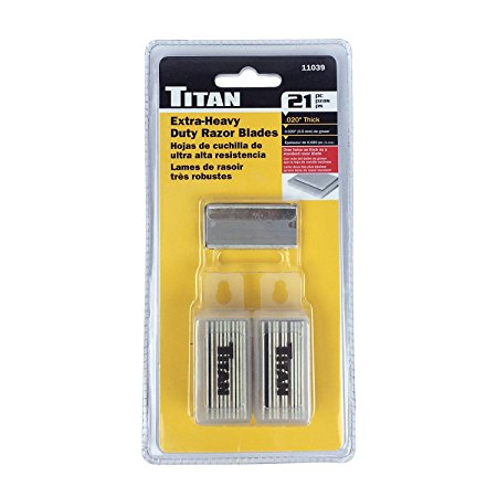 Titan Tools 11039 Heavy Duty Razor Blade - 21 Piece