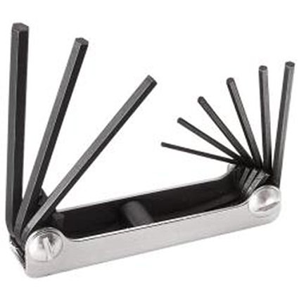 Klein Tools 70591 Nine-Key Inch Folding Hex-Key Set
