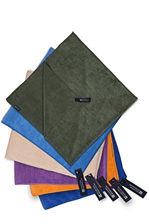 Mountain Warehouse Large Microfibre Travel Towel - 130x70cm, Light, Comfortable, Absorbent, Soft, Quick Drying Hiking Towel - Ideal For Gym, Beach & At Home