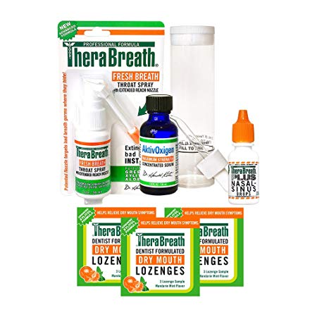 TheraBreath Dentist Formulated Tonsil Stones (Tonsilloliths) Treatment Kit