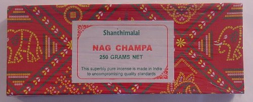 Shanthimalai Red Nag Champa - 250 Gram Box - Incense From India