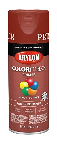 Krylon K05583007 COLORmaxx Spray Paint, Aerosol, Red Oxide